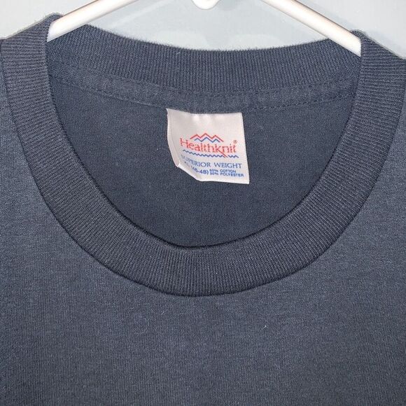 Vintage Healthknit Men's Unisex Rockin Sober Concert Graphic T-Shirt Black XL - Picture 6 of 8